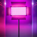 Прямокутна LED лампа U600 RGB зі штативом 2м кольорове відеосвітло для фото та відеозйомок 21х12см портативне