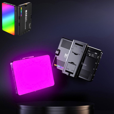 Акумуляторне накамерне відеосвітло M16 RGB бездротова міні лампа LED портативна для фото і відео