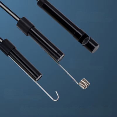 Портативна камера ендоскоп 7мм з кабелем 2м Micro USB Type C для Android та ПК з підсвічуванням