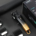 Акумуляторна машинка для стрижки волосся VGR V-662 портативна з usb зарядкою та 6 насадками в подарунковій коробці