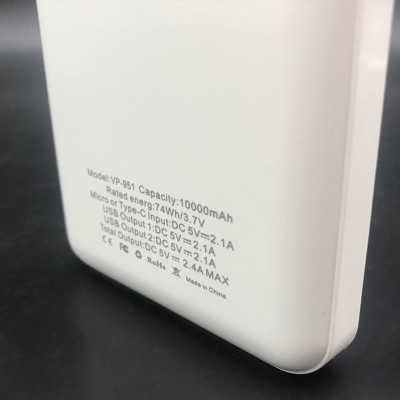 Powerbank Портативний Повербанк Veron Power Bank 10000 mAh 2USB Павер бенк Пауербанк для зарядки телефона
