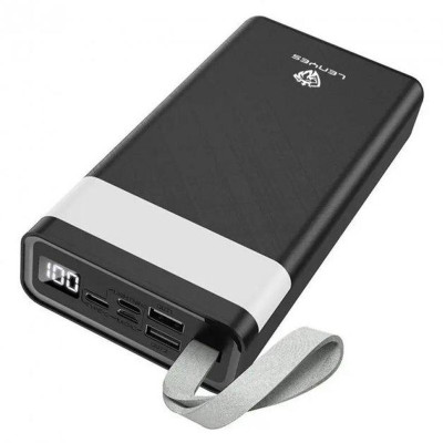 Power bank 30000 mAh LENYES зовнішній акумулятор зарядний пристрій повербанк тайп си та юсб Lightning