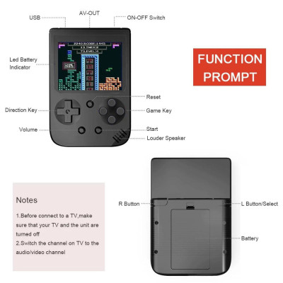 Ігрова консоль SUP Handheld Game II 500 вбудованих ретро ігор приставка дитяча денді 8 біт для ТВ