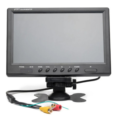 Кольоровий монітор TFT LCD для камери заднього виду з пультом автомобільний екран 9