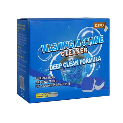 Засіб для чищення пральної машини від накипу цвілі Washing machinecleaner антибактеріальні таблетки 12шт