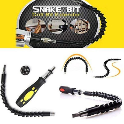 Гнучкий подовжувач для викрутки і дрилі універсальний Snake Bit Гнучкий вал викрутка з насадками в подарунок