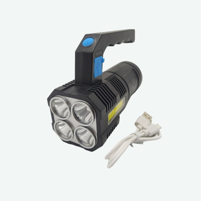 Ліхтар ручний світлодіодний LED Multi function Ліхтарик водонепроникний акумуляторний 4 режими