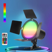 Светодиодный прожектор RGB с пультом JSL-216 портативный LED видеосвет для студийной съёмки