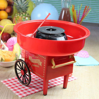 Електричний апарат для виробництва цукрової вати Cotton Candy Maker Червоний