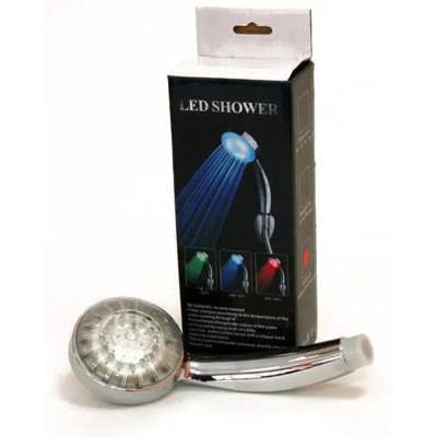 Душова лійка зі світлодіодним підсвічуванням led shower 7 Colors верхній душ для ванної кімнати світлодіодна насадка