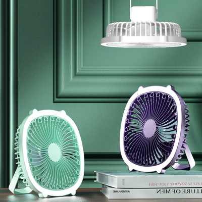 Портативний міні вентилятор з лампою Fill Light Fan акумуляторний охолоджувач від USB з підсвічуванням
