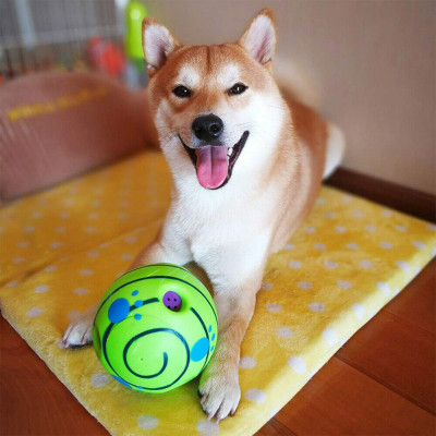 Іграшка інтерактивна для собак Хіхикаючий м'яч WOOPY BALL 14 см для тренувань спорту домашніх тварин
