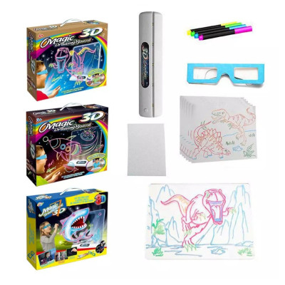 Дошка для малювання з ефектом 3D Magic Drawing Board Планшет для дітей 3д Набір для дитячої творчості