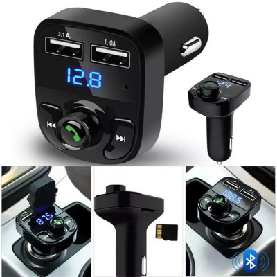 Авто FM трансмітер Блютуз Модулятор гучномовець MP3 ЮСБ для авто Earldom ET M29 2 usb чорний