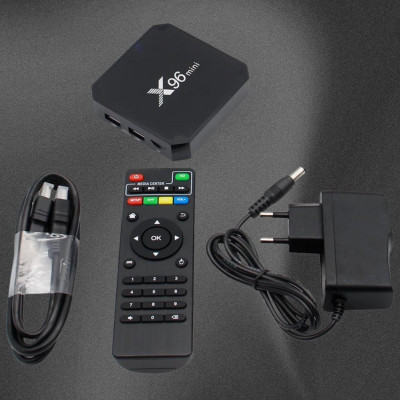 Цифрова смарт приставка із пультом Smart TV Box X96 Mini на Android медіаплеєр для телевізора 4/32 GB
