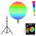 Кругла світлодіодна лампа 33см RGB-LED Fill Light GS-330 кольорова з пультом та штативом 2м для фото та відео