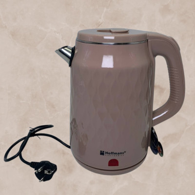 Электрочайник 2,5 л металлический Hoffmans Electronics HM-2542 Электрический чайник для дома 2000W Бежевый