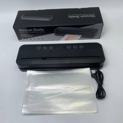 Вакуумний побутовий апарат для пакування продуктів для дому Vacuum Sealer Вакууматор домашній пакувальник із пакетами автоматичний
