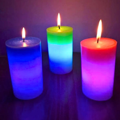 Воскова свічка з підсвічуванням світлодіодна хамелеон Candled Magic LED міняюча колір магічна декоративна