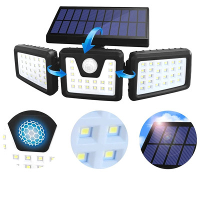 Вуличний прожектор Split solar Wall lamp NF 1725 ліхтар з датчиком руху і сонячною панеллю