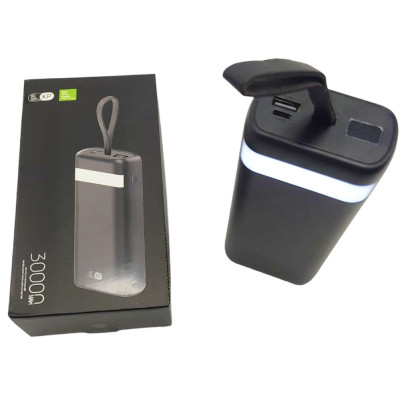 Повербанк KP 30000 mAh Power bank портативний зарядний пристрій для телефону Micro USB Type C USB Lightning