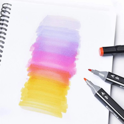 Скетч маркери SKETCHMARKER 80 кольорів Набір двосторонніх маркерів на спиртовій основі для архітектора
