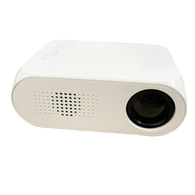 Портативний міні проектор Projector LED YG320 Mini білий з динаміком для дому лед проектор кишеньковий домашній