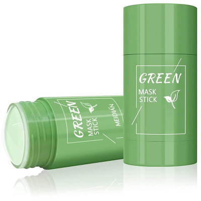 Зеленая маска стик для лица с органической глиной и зеленым чаем Green Stick Mask для глубокого очищения