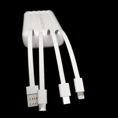 Повербанк 20000 mAh з бездротовою зарядкою PLO EF20Max Powerbank з Type C micro USB Lightning на 20000