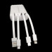 Повербанк 20000 mAh з бездротовою зарядкою PLO EF20Max Powerbank з Type C micro USB Lightning на 20000