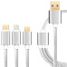Універсальний кабель розгалужувач 3в1 usb TYPE C lightning для iphone швидка зарядка для телефону