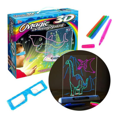 Дошка для малювання з ефектом 3D Magic Drawing Board Планшет для дітей 3д Набір для дитячої творчості