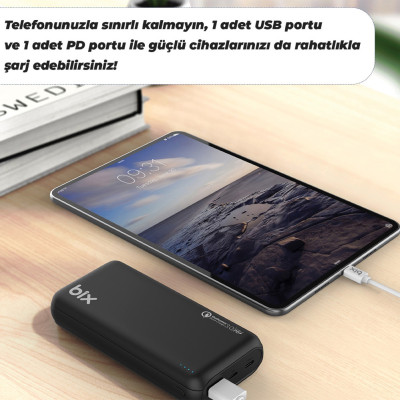 Повербанк PB20 QPD 20000 mAh Power bank портативний зарядний пристрій для телефону швидка зарядка