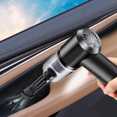 Автомобільний бездротовий пилосос ручний 2in1 Vacuum Cleaner Портативний вакуумний міні пилосос з 2 насадками