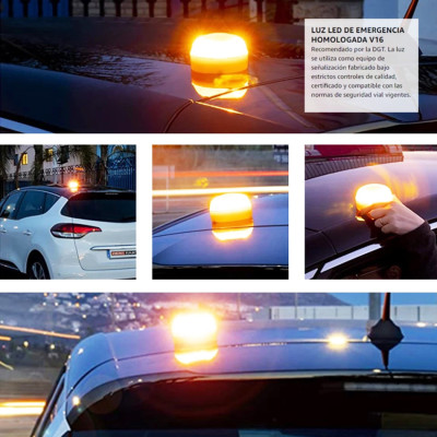 Ліхтар аварійний автономний світлодіодний на магніті Helpo Lamp Аварійне освітлення 2 в 1 сигнальна лампа