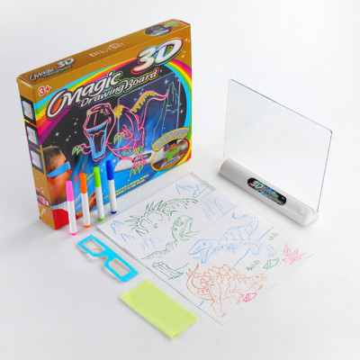 Дошка для малювання з ефектом 3D Magic Drawing Board Планшет для дітей 3д Набір для дитячої творчості