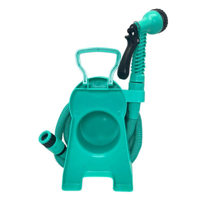 Садовий шланг 10м розтягувальний Helen Garden Tools з котушкою і розпилювачем з 7 режимами шланг поливальний