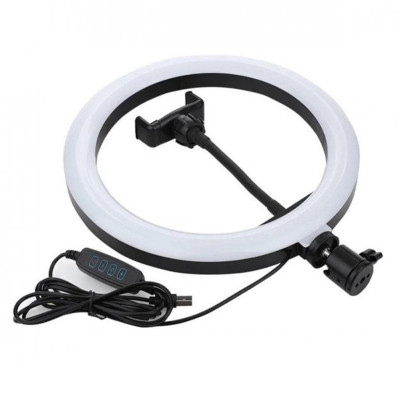 Кільцева LED лампа зі штативом 2м Ring fill Light 30 см світлодіодна від USB селфі кільце з пультом на шнурі