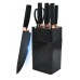 Набір кухонних ножів Knife Set 7 предметів на підставці з нержавіючої сталі