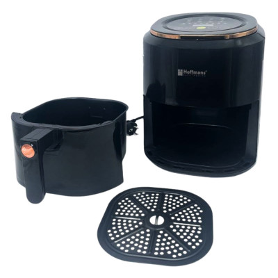Аерофритюрниця безмасляна Hoffmans HM-775 сенсорна мультипіч 2400W на 7.5л з таймером та знімною чашею