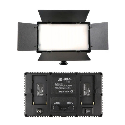 Прямокутна кольорова LED лампа U800 RGB зі штативом 2м портативне відеосвітло 29х17см для фото та відеозйомок