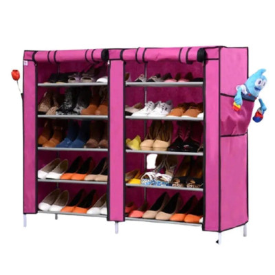 Тканинна шафа складна полиця для зберігання взуття органайзер Shoe Cabinet каркасний стелаж у передпокій