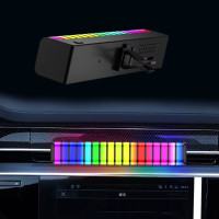 Автомобильный ароматизатор с подсветкой RGB в виде ритма Пахучка в машину Освежитель на дефлектор многоразовый