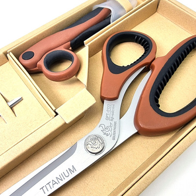 Набір ножиць професійних закрійних TITANIUM Ножиці кравецькі Golden Phoenix для крою