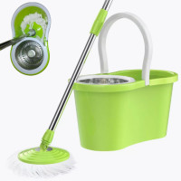 Швабра з відром Magic Mop 6л з центрифугою автоматичним віджиманням та полосканням ледарка телескопічна