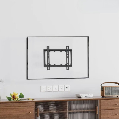 Настенное крепление для ТВ от 14 до 42 дюймов Металлический кронштейн Flat Panel TV Wall Mount для телевизора