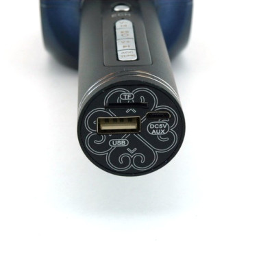 Караоке мікрофон дитячий портативний бездротової Bluetooth USB Black Чорний Іграшка мікрофони для дітей YS-63