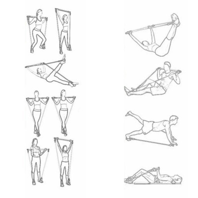 Тренажер для пілатесу Portable Pilates Studio Домашній тренажер для всього тіла з палицею Пілатес студіо