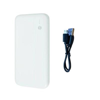 Повербанк Power Bank S-link 10000 mAh Зовнішній акумулятор з дисплеєм Білий
