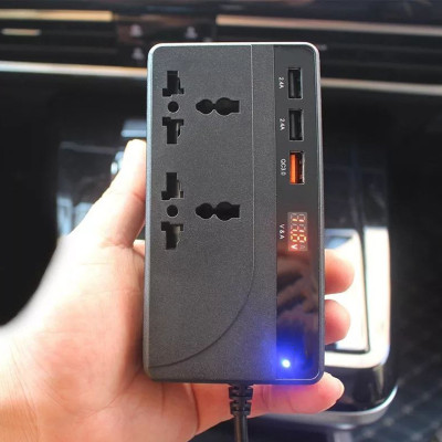Перетворювач напруги Konfulon CZ 01 100W 200W автомобільний інвертор від акумулятора 12V110V та 24V220V